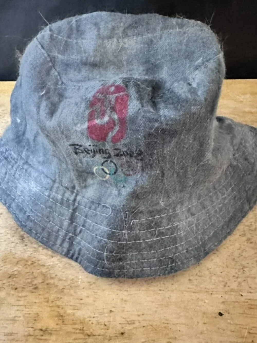 Beijing Olympics Bucket Hat Vintage Rare  newly tie dyed Womens Girlls